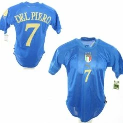 Puma Italien Trikot 7 Alessandro Del Piero Euro 2004 Heim Blau Herren L Oder XL