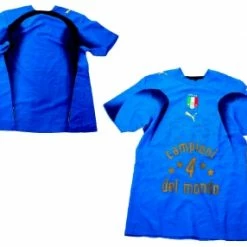 Puma Italien Trikot 4 Campioni Del Mondo WM 2006 Weltmeister Campeones 4 Del Mundo 4 Stern Heim Blau Herren S