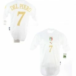 Puma Italien Trikot 7 Alessandro Del Piero Euro 2004 Away Weiß Herren XL