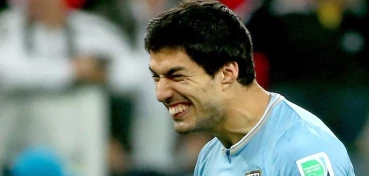 Puma Uruguay Trikot 9 Luis Suarez WM 2014 Heim Matchworn Herren L – Bild 10