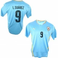 Puma Uruguay Trikot 9 Luis Suarez WM 2014 Heim Matchworn Herren L