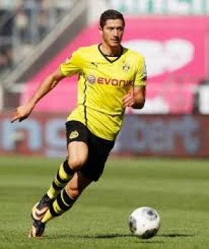 Puma Borussia Dortmund Trikot 9 Lewandowski 2013/14 BVB Evonik Gelb Herren L – Bild 5