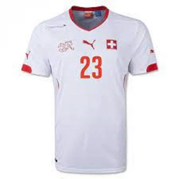 Puma Schweiz Trikot 23 Xherdan Shaqiri WM 2014 Schweizer Auswärts Weiß SFV Herren L – Bild 3