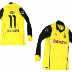 Puma Borussia Dortmund Trikot 11 Marco Reus 2013/14 CL Matchworn Vs Zenit Langarm CL BVB Herren 2XL/XXL