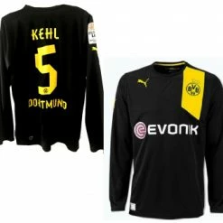 Puma Borussia Dortmund Trikot 5 Sebastian Kehl 2012/13 BVB Schwarz Matchworn Herren M