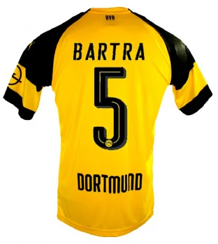 Puma Borussia Dortmund Trikot 5 Marc Bartra 2018/19 Heim BVB Herren M – Bild 2