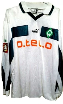 Puma SV Werder Bremen Trikot 2 Lodewijk Roembiak 1998/99 O-tel-o Matchworn Langarm Spielertrikot Herren XL – Bild 3