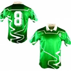 Puma SV Werder Bremen Trikot 8 Mirko Votava 1993/94 UEFA CL Matchworn Grün Herren L