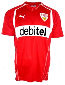 Puma VfB Stuttgart Trikot 33 Mario Gomez 2004/05 Debitel Rot Herren XL – Bild 3