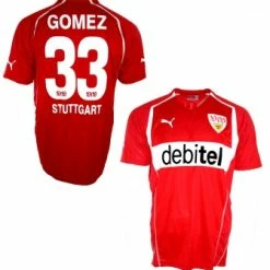 Puma VfB Stuttgart Trikot 33 Mario Gomez 2004/05 Debitel Rot Herren XL