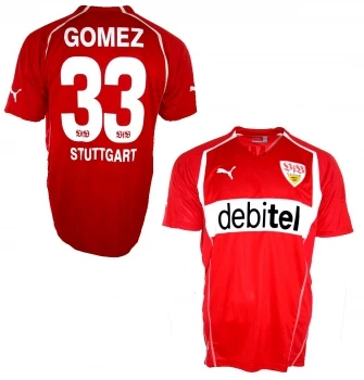Puma VfB Stuttgart Trikot 33 Mario Gomez 2004/05 Debitel Rot Herren XL