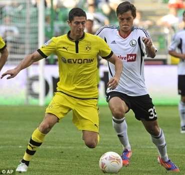 Puma Borussia Dortmund Trikot 9 Lewandowski 2012/13 BVB Evonik Herren S, M, XL – Bild 5