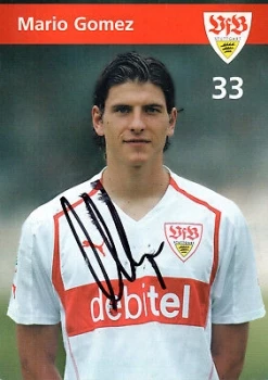 Puma VfB Stuttgart Trikot 33 Mario Gomez 2004/05 Debitel Rot Herren XL – Bild 7