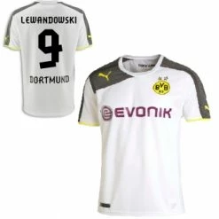 Puma Borussia Dortmund Trikot 9 Lewandowski 2012/13 BVB Weiß Evonik Herren L