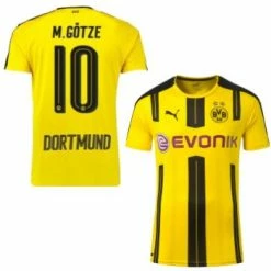 Puma Borussia Dortmund Trikot 10 Mario Götze 2016/17 BVB Match Worn Heim Evonik Herren S