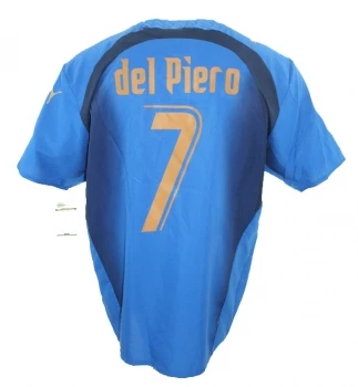 Puma Italien Trikot 7 Alessandro Del Piero WM 2006 Weltmeister Herren L Oder XL – Bild 2