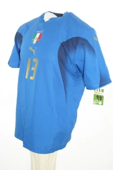 Puma Italien Trikot 13 Alessandro Nesta WM 2006 Weltmeister Heim Blau Herren L – Bild 4