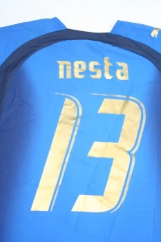 Puma Italien Trikot 13 Alessandro Nesta WM 2006 Weltmeister Heim Blau Herren L – Bild 11